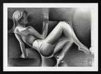Stylized Reclining Woman, arte de Corné Akkers