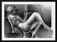 Stylized Reclining Woman, arte de Corné Akkers