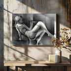 Stylized Reclining Woman, arte de Corné Akkers