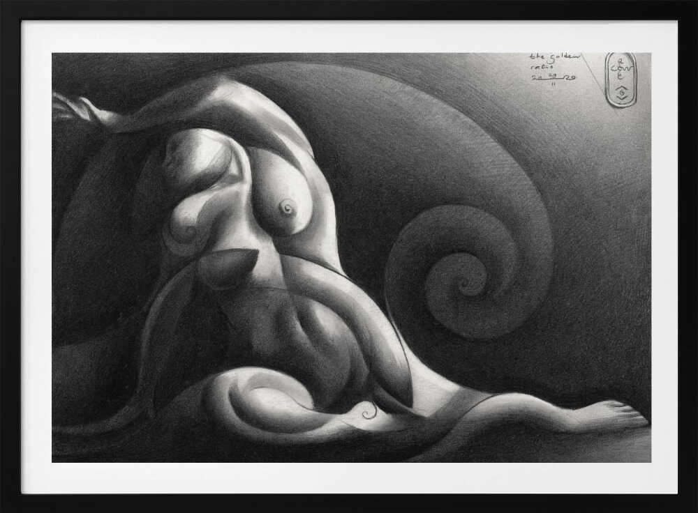 Golden Spiral Figure, arte de Corné Akkers