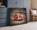 Classic Red Car Motion