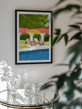 Luxurious Poolside Tigers, arte de Uma Gokhale