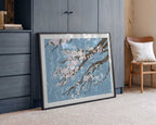 Spring Cherry Blossoms Blue, arte de Josie George