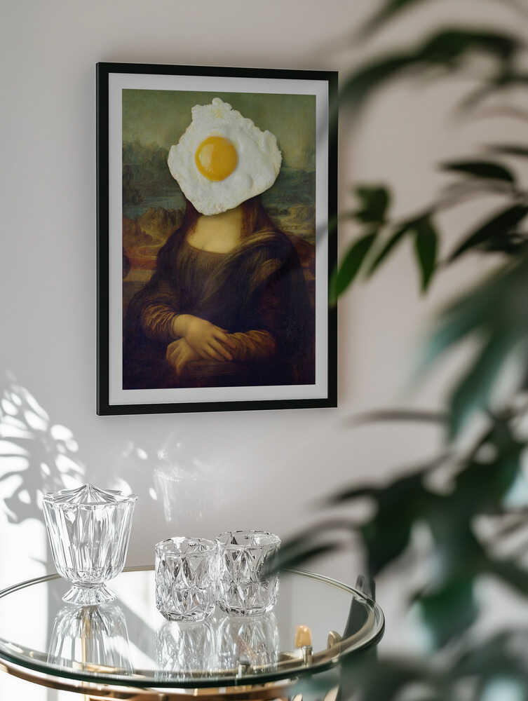 Mona Lisa Fried Egg, arte de Marja van den Hurk