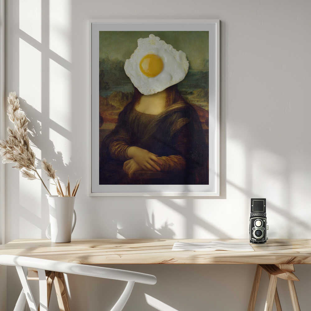 Mona Lisa Fried Egg, arte de Marja van den Hurk