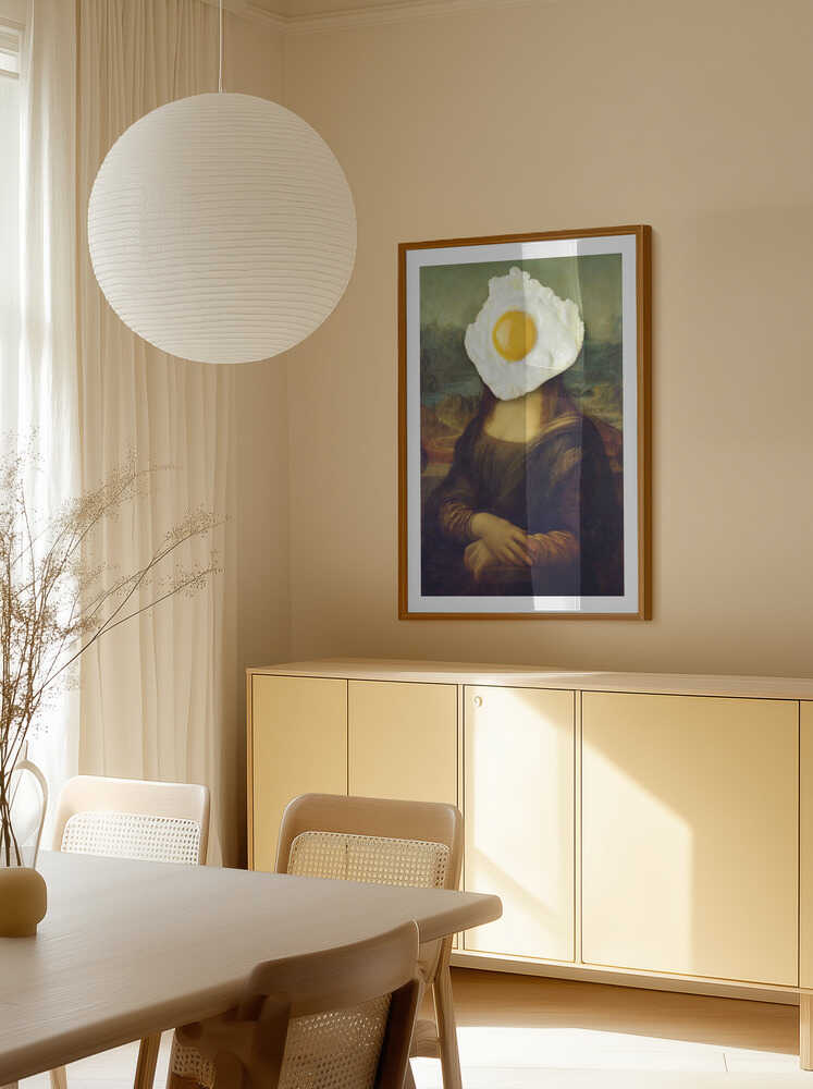 Mona Lisa Fried Egg, arte de Marja van den Hurk