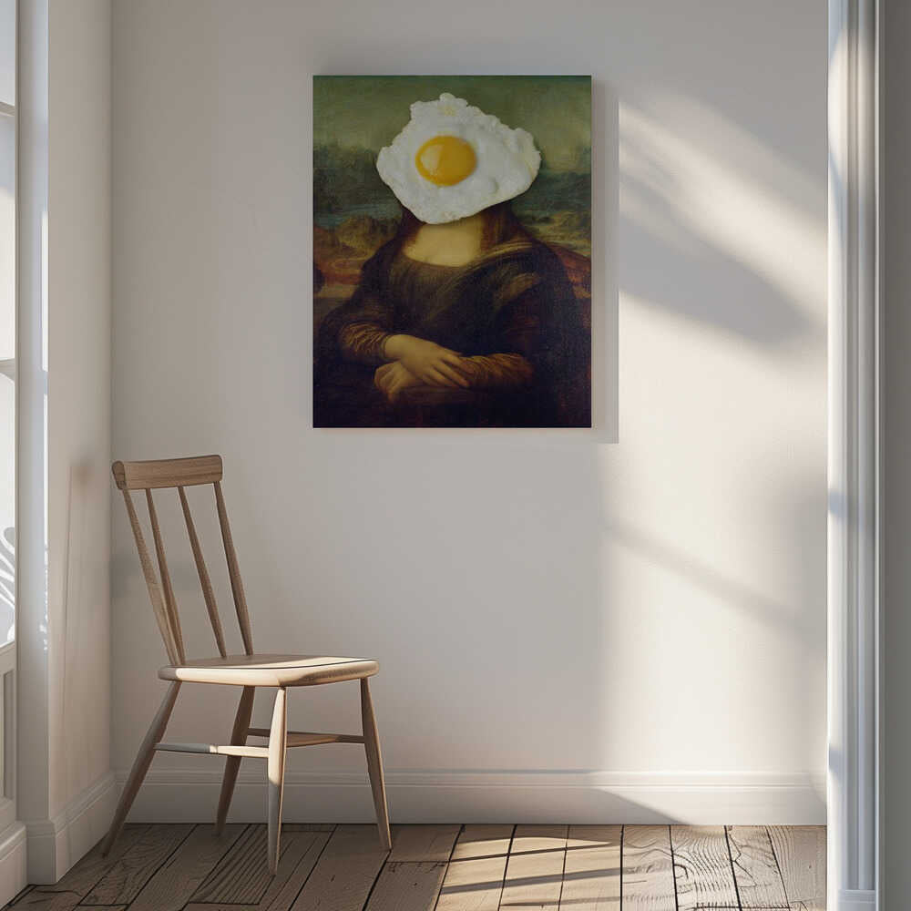 Mona Lisa Fried Egg, arte de Marja van den Hurk