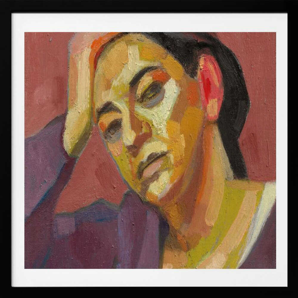 Pensive Woman Portrait, arte de Tore Bahnson