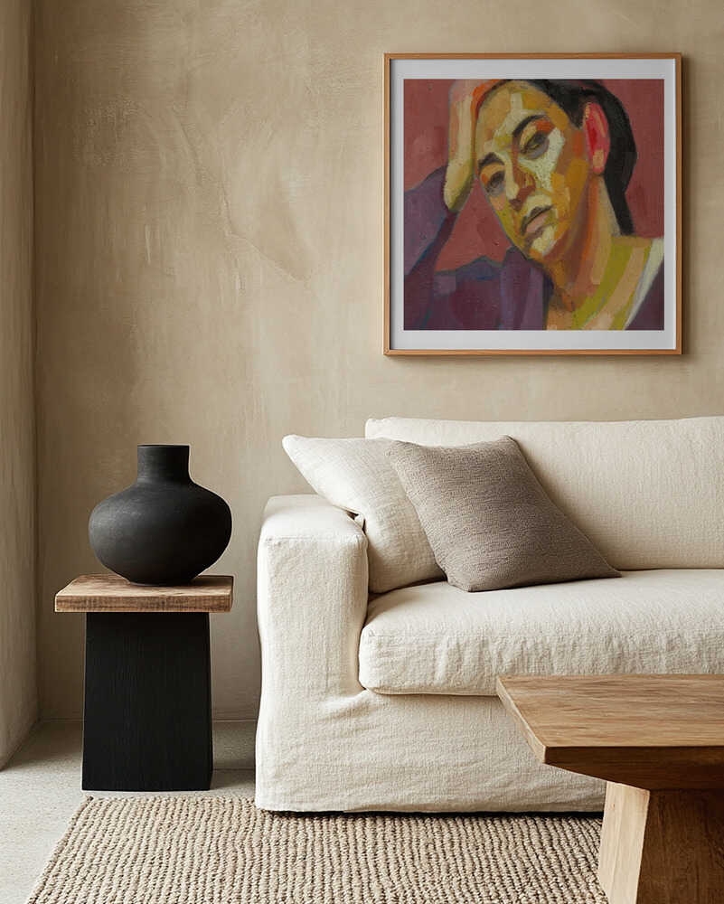 Pensive Woman Portrait, arte de Tore Bahnson