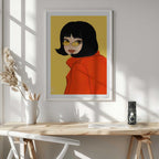 Stylish Woman Yellow Glasses, arte de Dianne Nicole Fernando