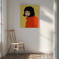 Stylish Woman Yellow Glasses, arte de Dianne Nicole Fernando