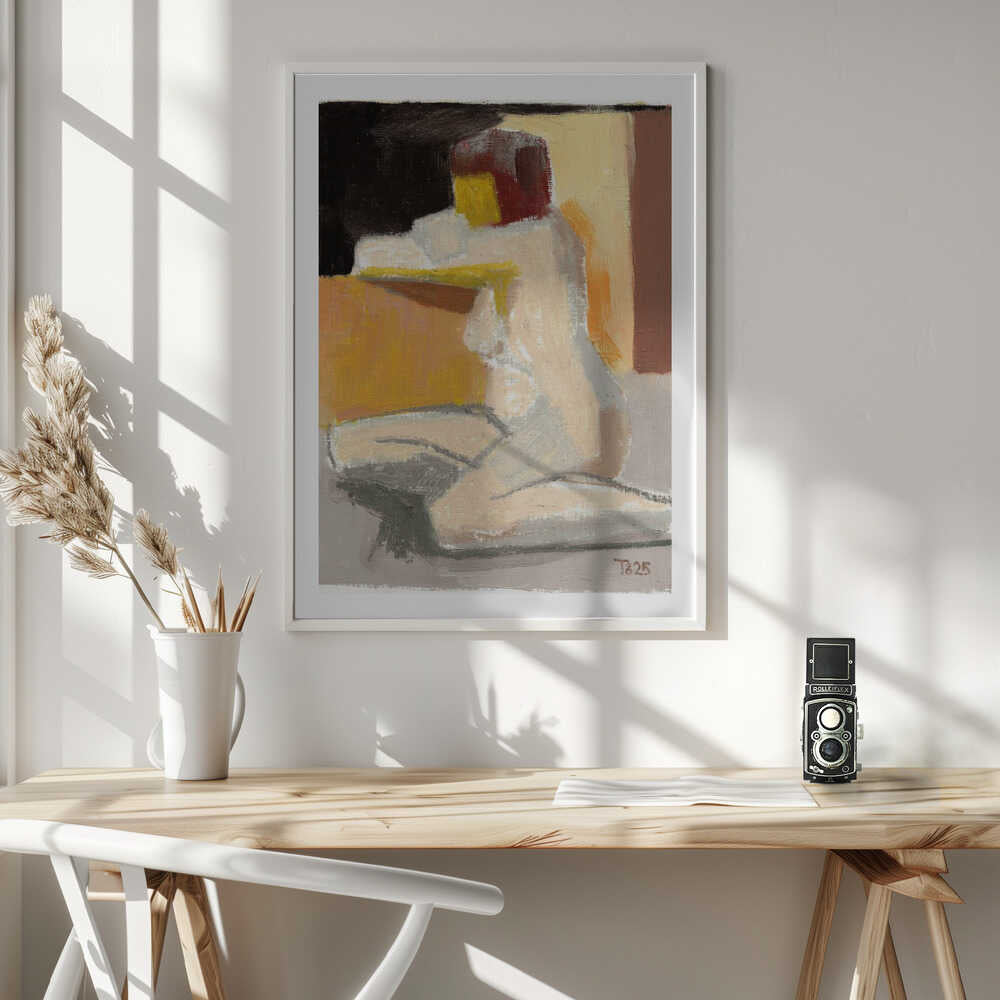 Abstract Seated Nude, arte de Tore Bahnson