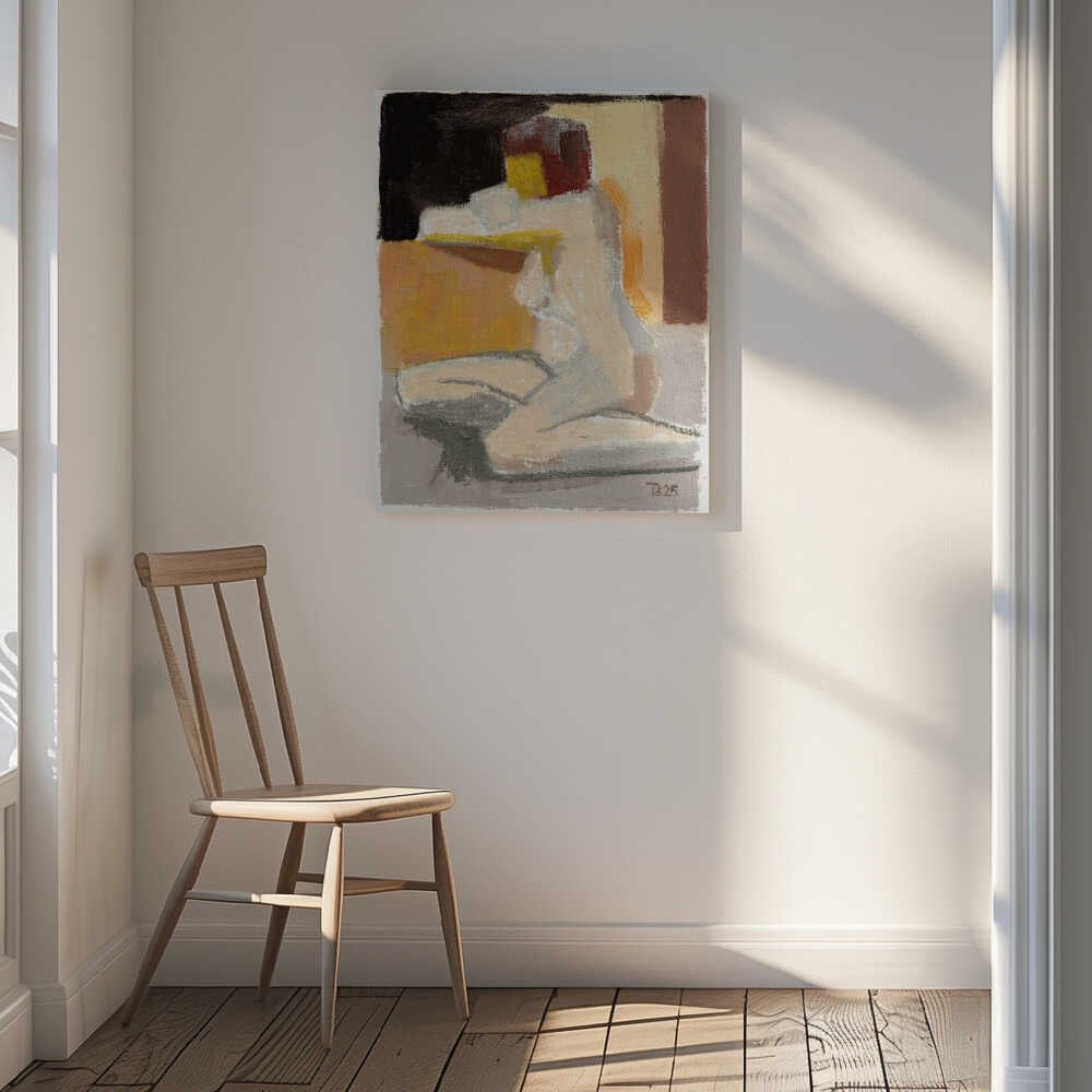 Abstract Seated Nude, arte de Tore Bahnson