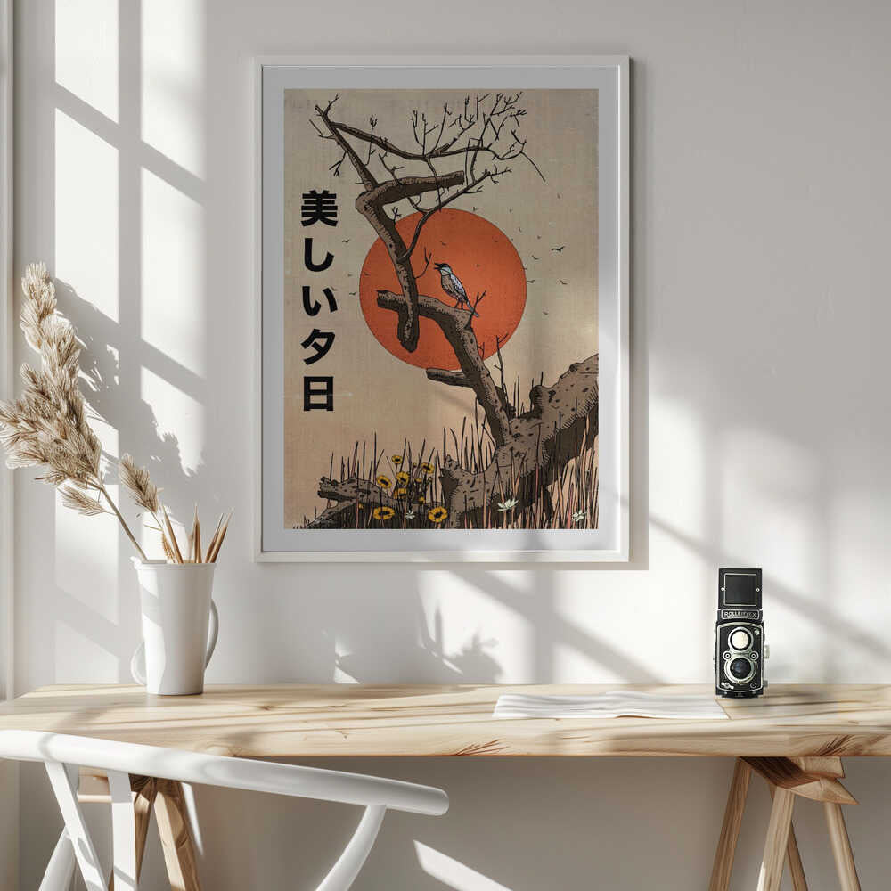 Singing Bird Sunset, arte de Nicholas