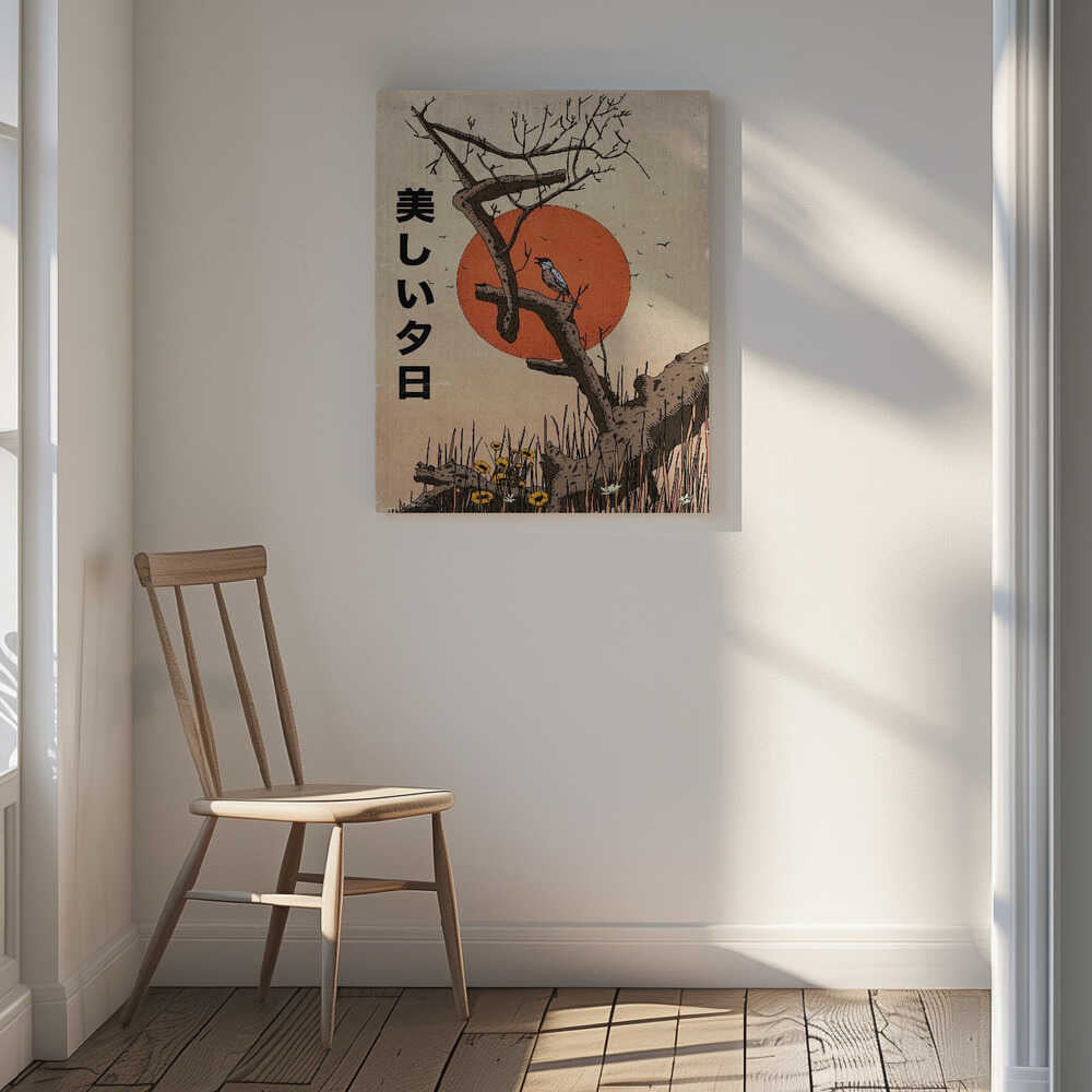 Singing Bird Sunset, arte de Nicholas