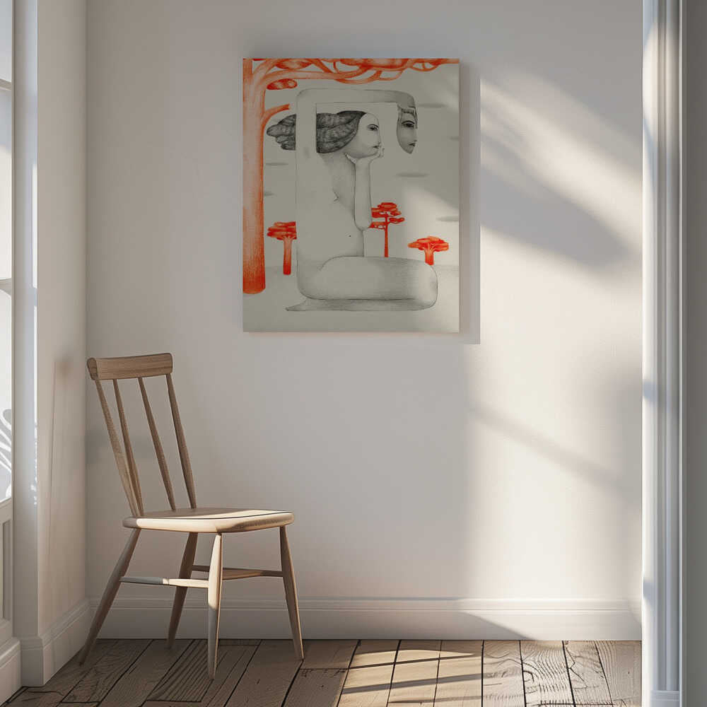 Surreal Contemplative Woman, arte de Luca di Napoli