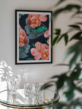 Vibrant Peony Bloom Pattern, arte de Uma Gokhale