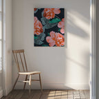 Vibrant Peony Bloom Pattern, arte de Uma Gokhale
