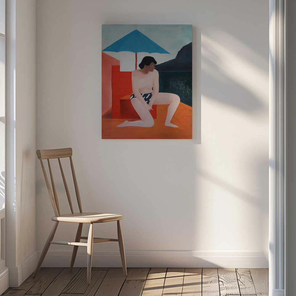 Summer Woman Ocean View, arte de Luca di Napoli