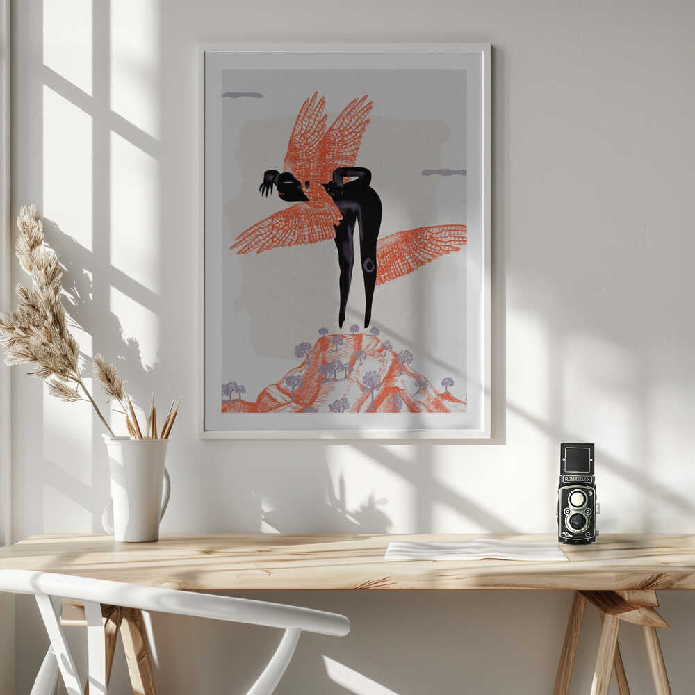Mystical Winged Figure, arte de Luca di Napoli