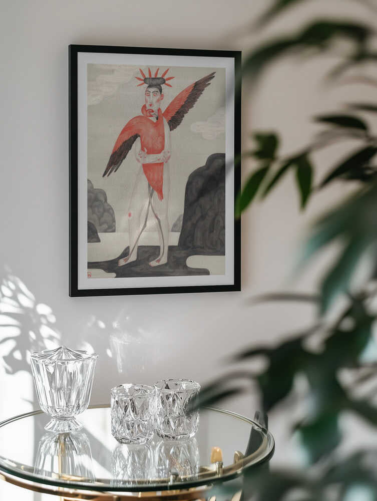 Flamingo Dream Figure, arte de Luca di Napoli