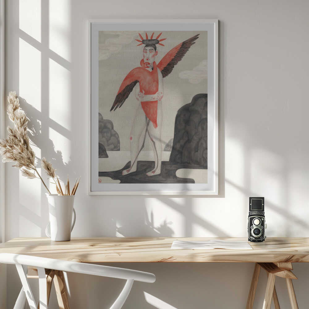 Flamingo Dream Figure, arte de Luca di Napoli