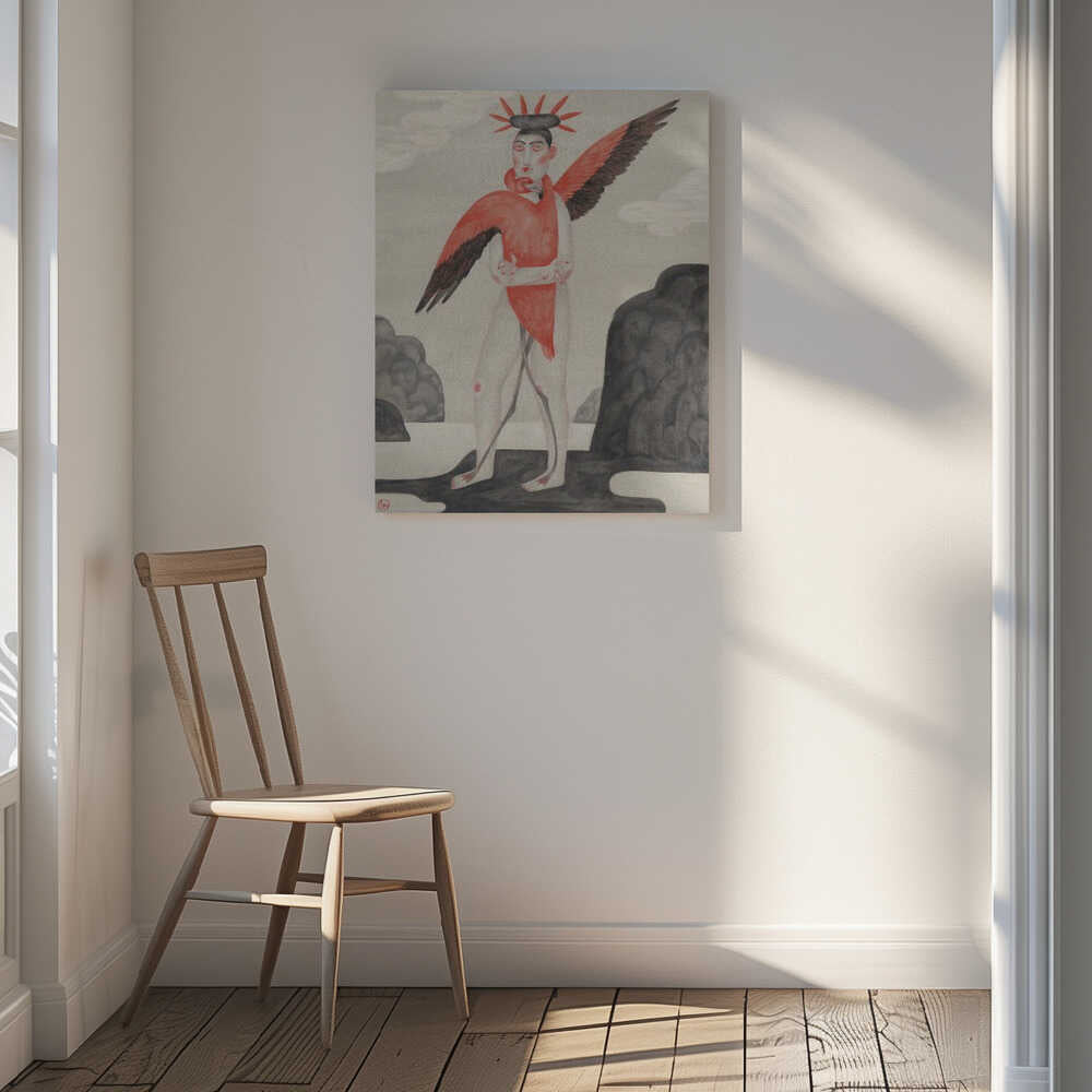 Flamingo Dream Figure, arte de Luca di Napoli