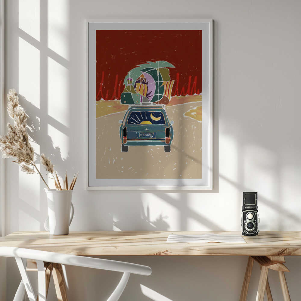 Escape Road Trip, arte de Uma Gokhale