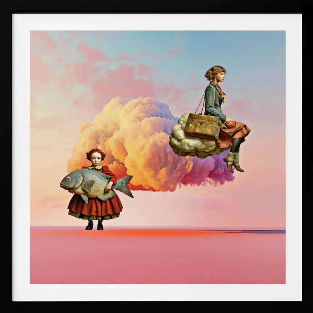 Dreamy Cloud Girls, arte de Sue Skellern