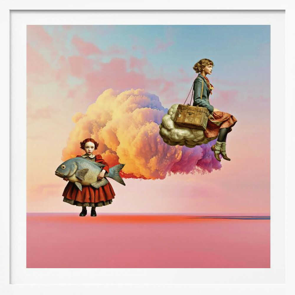 Dreamy Cloud Girls, arte de Sue Skellern