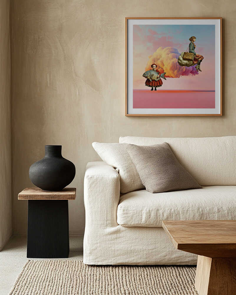 Dreamy Cloud Girls, arte de Sue Skellern