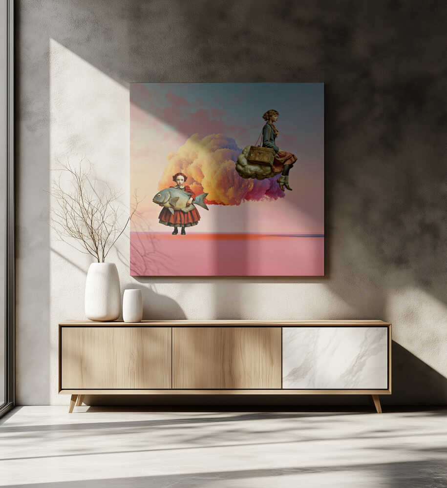 Dreamy Cloud Girls, arte de Sue Skellern
