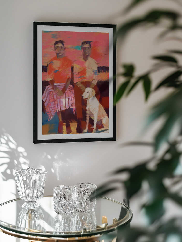Warm Family Dog Portrait, arte de Uma Gokhale