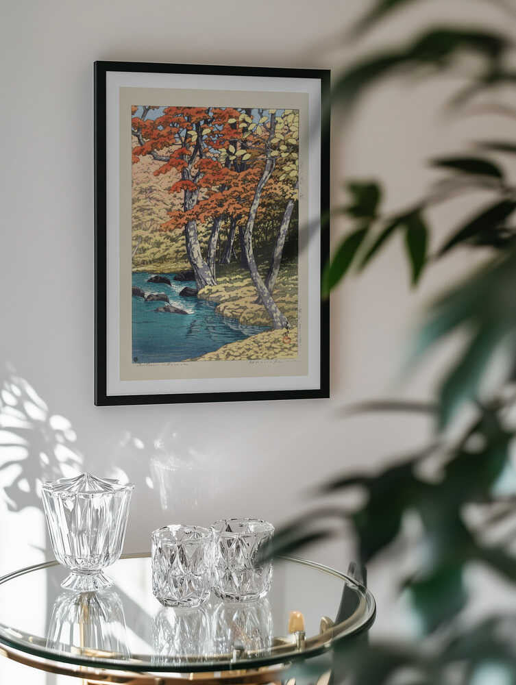 Herfst In Oirase (1933), arte de Kawase Hasui