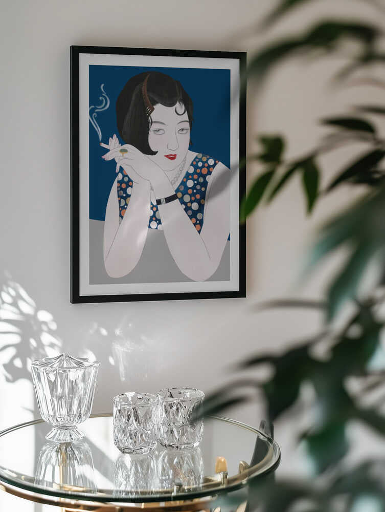 Retro Smoker's Gaze, arte de Marja van den Hurk
