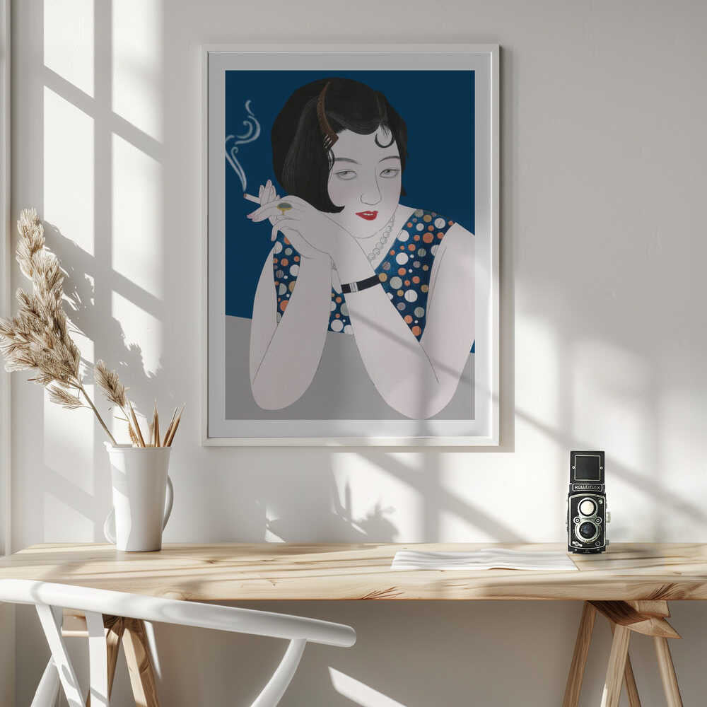 Retro Smoker's Gaze, arte de Marja van den Hurk