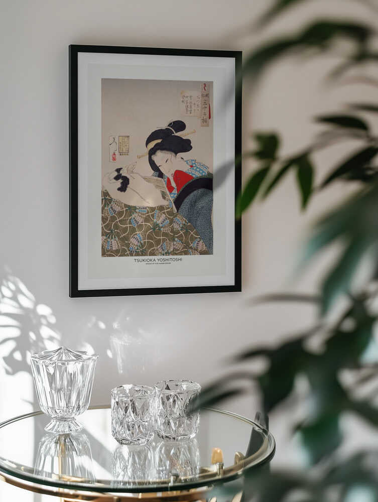 An Urban Widow of the Kansei Period (1789 1800), arte de Tsukioka Yoshitoshi