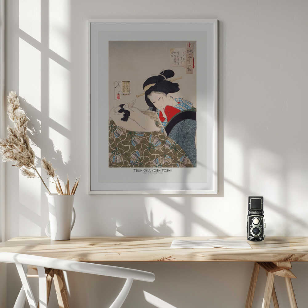 An Urban Widow of the Kansei Period (1789 1800), arte de Tsukioka Yoshitoshi