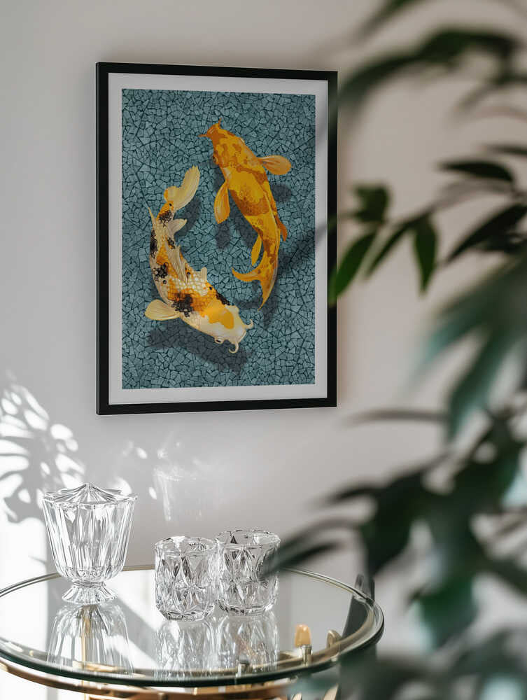 Yin Yang Koi, arte de Marja van den Hurk