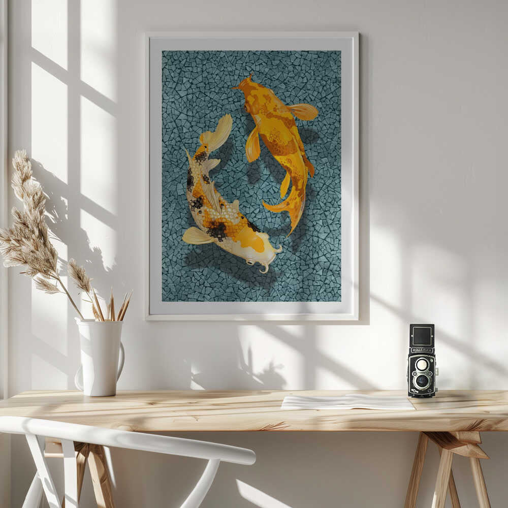 Yin Yang Koi, arte de Marja van den Hurk