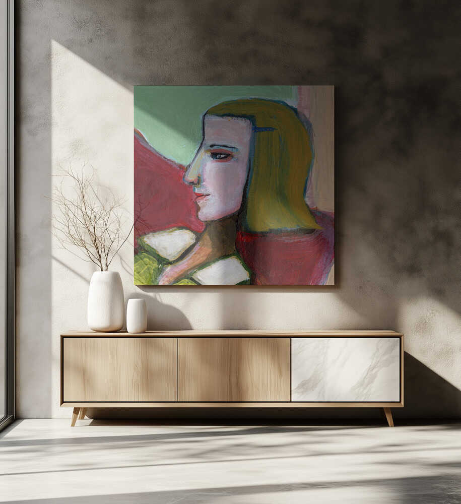 Abstract Woman Profile, arte de Sharyn Bursic