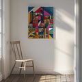 Vibrant Geometric Town, arte de Aniko Hencz