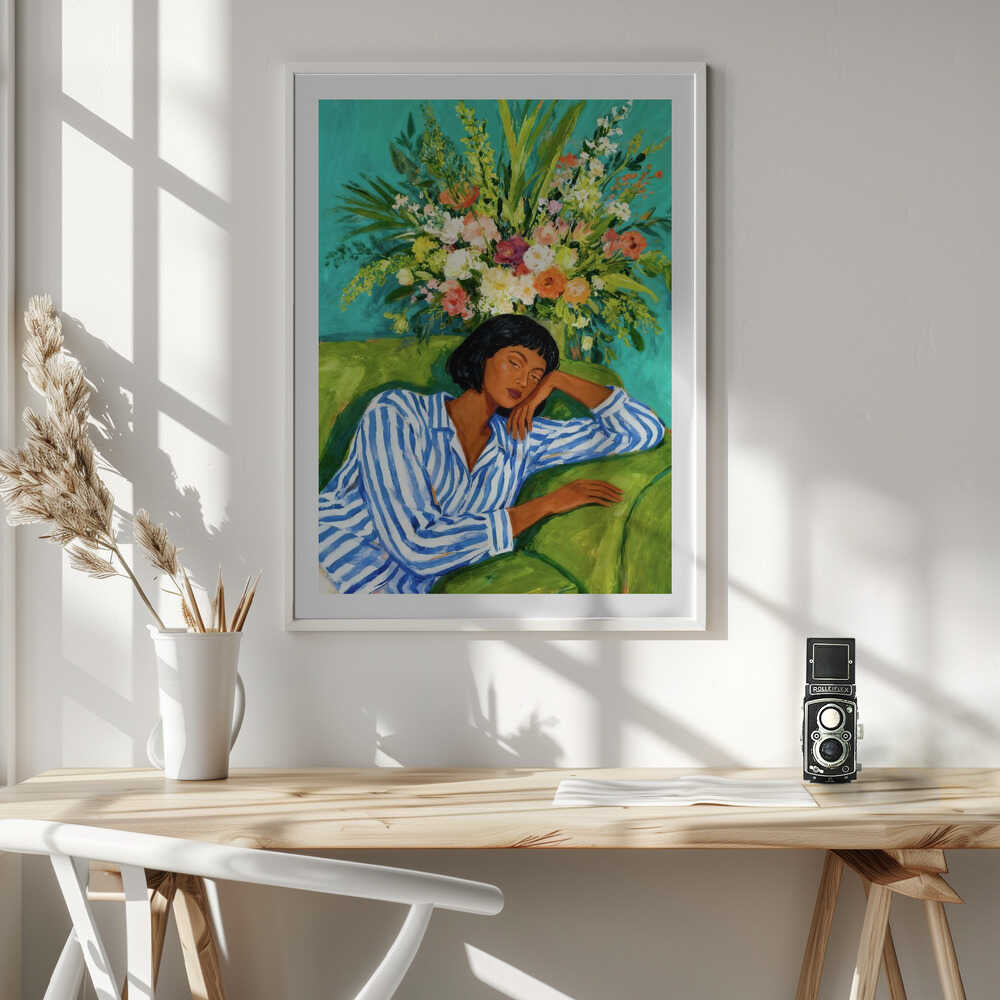 Sleeping Woman Blooms, arte de Uma Gokhale