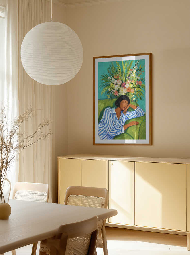 Sleeping Woman Blooms, arte de Uma Gokhale