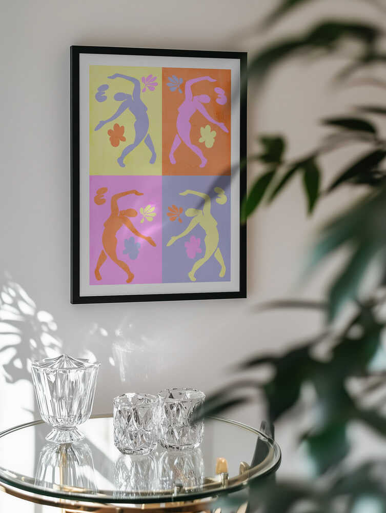 Vibrant Dancing Figures, arte de Treechild