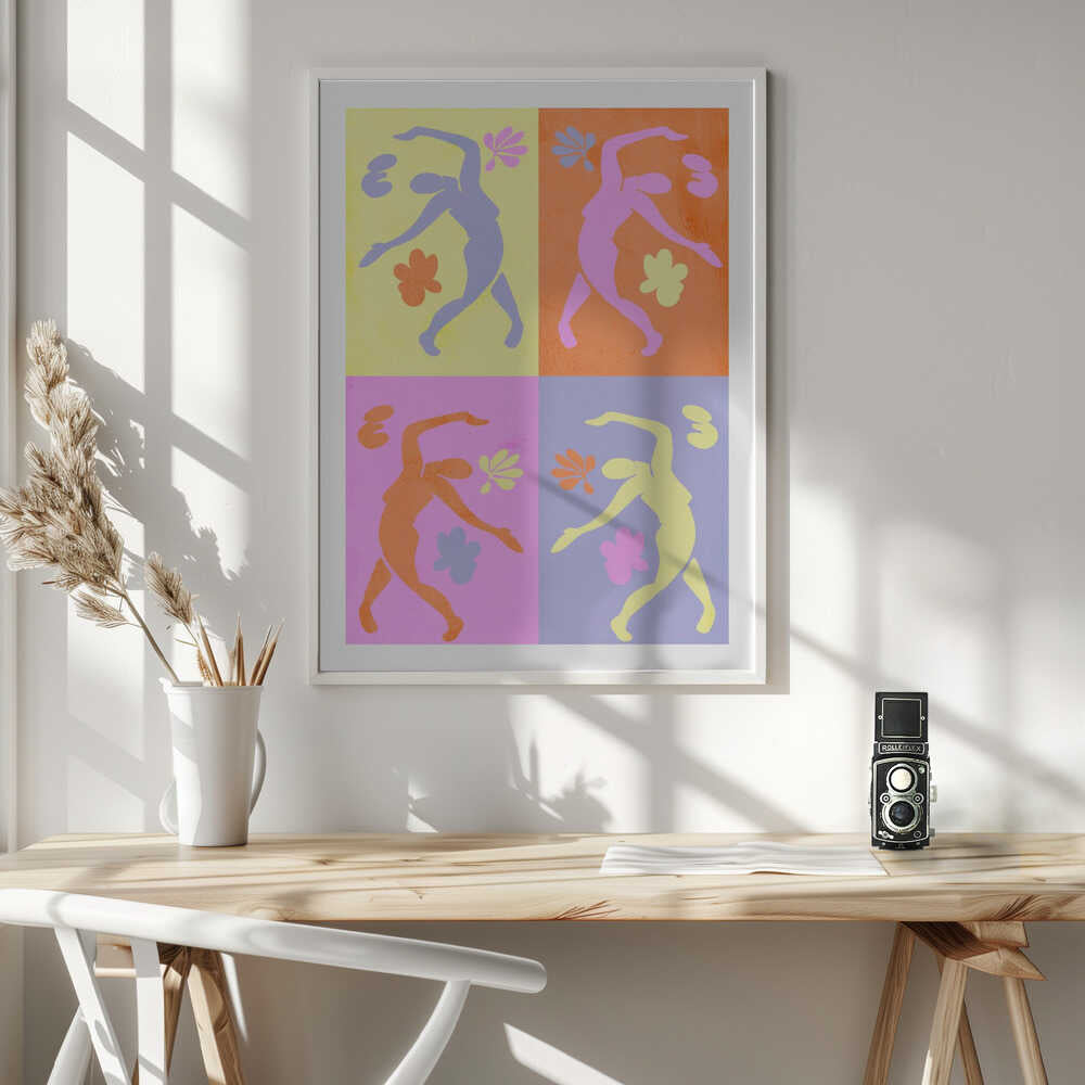 Vibrant Dancing Figures, arte de Treechild