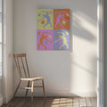 Vibrant Dancing Figures, arte de Treechild
