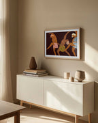 Rhythmic Dancing Figures, arte de Uma Gokhale