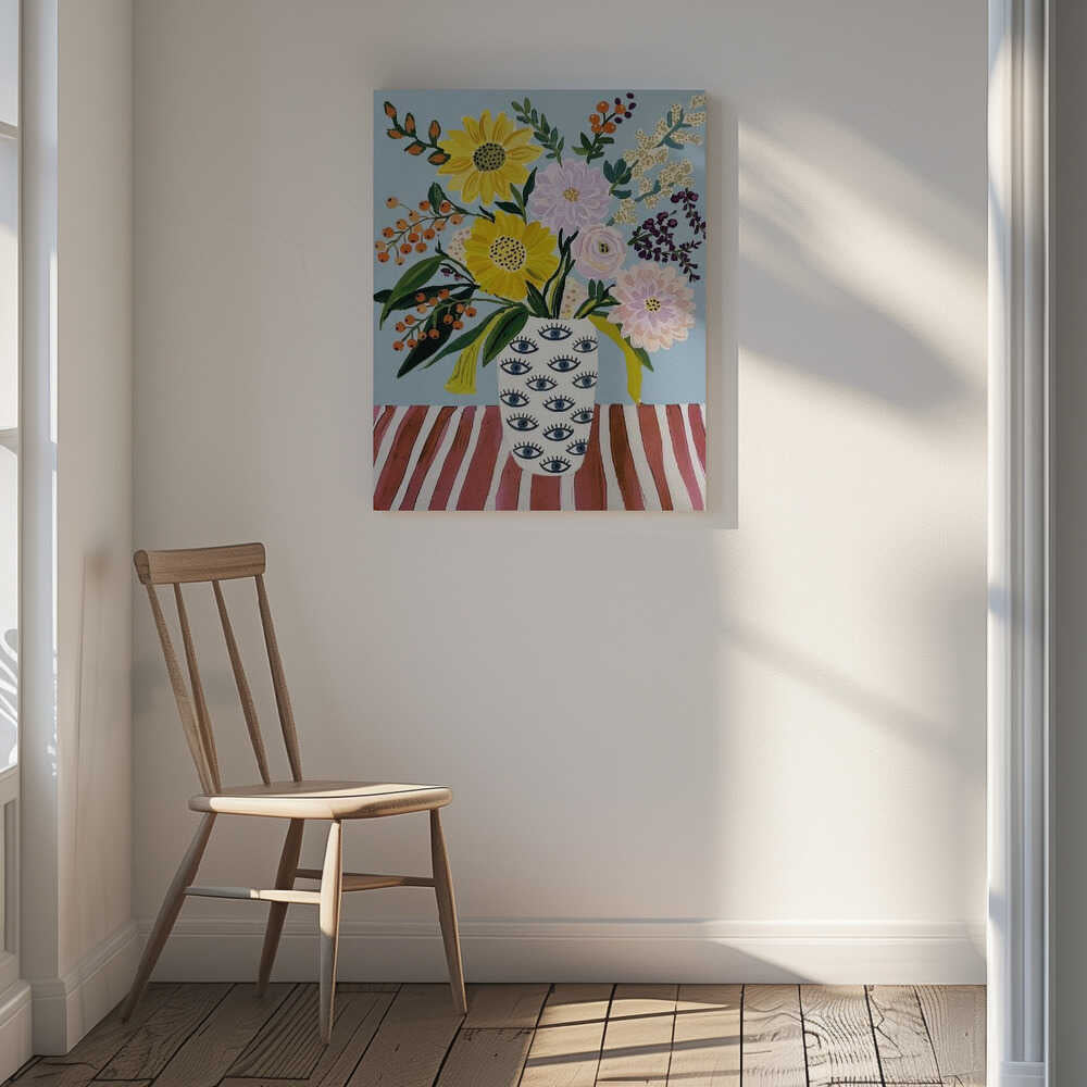 Cheerful Flowers Eye Vase, arte de Essa Van Reis