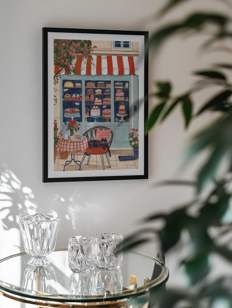 Bakery Cat Cafe, arte de Caroline Bonne Müller